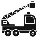 Rescue truck basket icon
