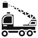 Rescue truck basket icon