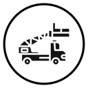 Rescue truck basket icon