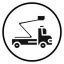 Rescue truck basket icon