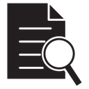 Research Black Filled icon