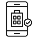 Reservation smartphone icon