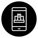 Reservation smartphone icon