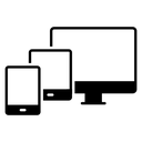 Responsive Monitor Tablet Phone icon