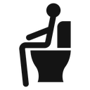 Rest Room Black Filled icon