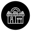 Restaurant Black Filled icon