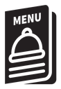 Restaurant menu icon