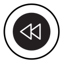 Rewind Previous Back arrow icon