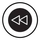 Rewind Previous Back arrow icon