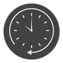 Rewind time Black Filled icon