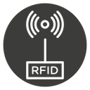 RFID Black Filled icon