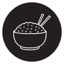 Rice bowl icon