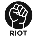 Riot sign icon