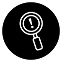 Risk analysis icon