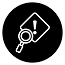 Risk analysis icon