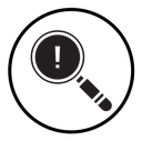 Risk analysis icon