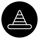 Road cone icon