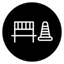 Road construction icon