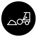 Road construction sign icon