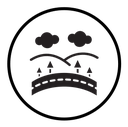 Road on landscape icon