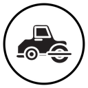 Road roller icon