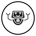 Robot Black Filled icon