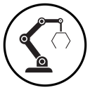 Robot arm icon