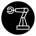 Robot arm icon