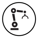 Robot arm icon