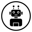 Robot assistant icon