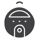 Robot vacuum cleaner icon