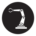 Robotic arm icon