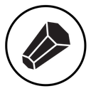 Rock stone crystal icon