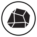Rock stone crystal icon