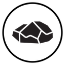 Rock stone crystal icon