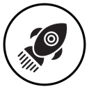 Rocket Circle Badge icon