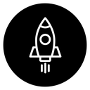 Rocket launch icon