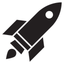 Rocket launch icon