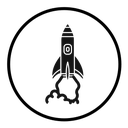 Rocket launch icon