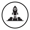 Rocket launch icon