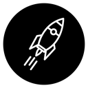 Rocket lunch icon