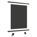 Roll up banners icon