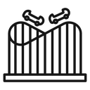 Roller coaster icon