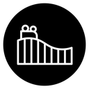 Roller coaster icon