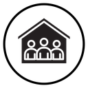 Roommates House Three People icon