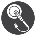 Rotary Disc Polisher Black Filled icon