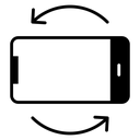 Rotate smartphone icon