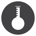 Round Bottom Flask Black Filled icon
