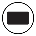 Rounded Rectangle Shape Black Filled icon