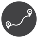 Route Pins Path icon